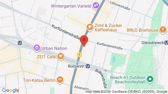 Apartments for rent i Berlin Tempelhof-Schöneberg - kort over placeringen