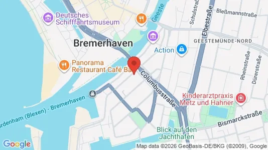 Apartments for rent i Bremerhaven - kort over placeringen