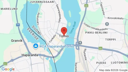 Houses for rent i Tornio - kort over placeringen