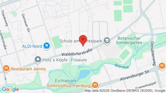 Apartments for rent i Hamburg Wandsbek - kort over placeringen