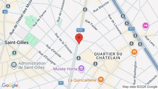 Apartments for rent i Brussels Sint-Gillis - kort over placeringen