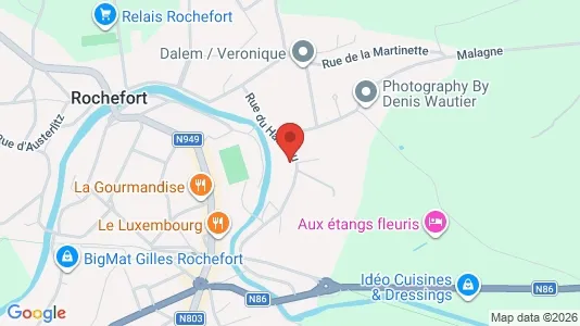 Apartments for rent i Rochefort - kort over placeringen