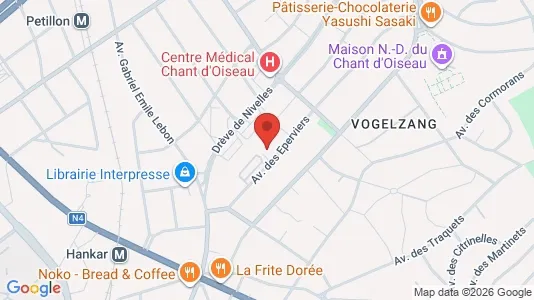 Apartments for rent i Brussels Sint-Pieters-Woluwe - kort over placeringen