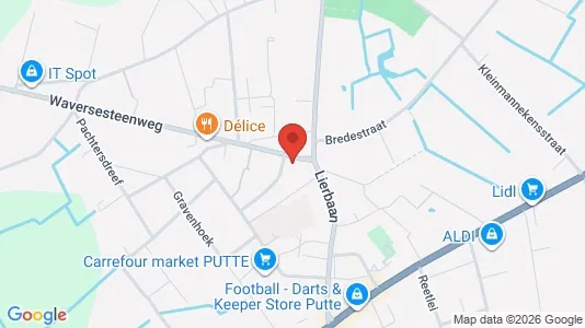 Apartments for rent i Putte - kort over placeringen