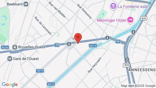 Apartments for rent i Brussels Sint-Jans-Molenbeek - kort over placeringen