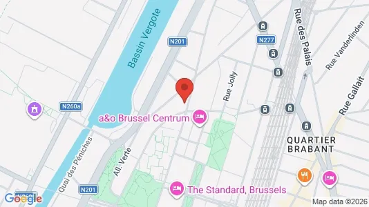 Apartments for rent i Stad Brussel - kort over placeringen