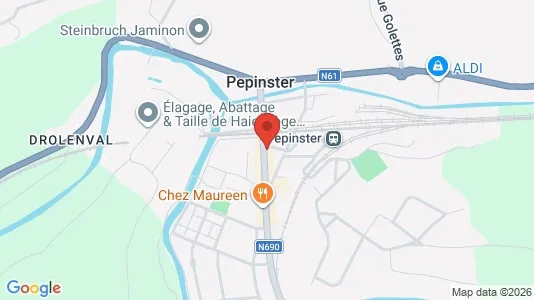 Apartments for rent i Pepinster - kort over placeringen