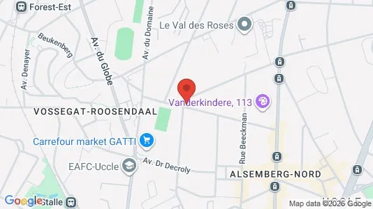 Apartments for rent i Brussels Ukkel - kort over placeringen