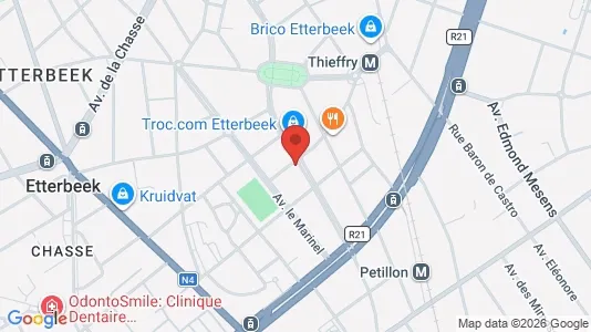Apartments for rent i Brussels Etterbeek - kort over placeringen