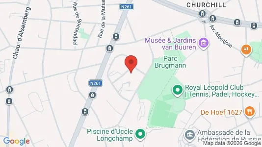 Apartments for rent i Brussels Ukkel - kort over placeringen