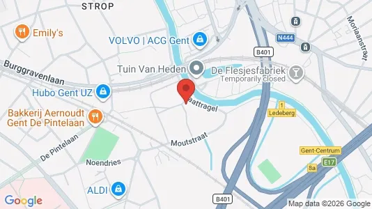 Apartments for rent i Stad Gent - kort over placeringen
