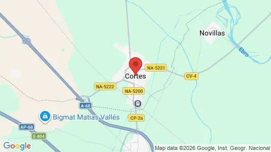 Apartments for rent i Cortes - kort over placeringen