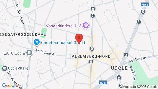 Apartments for rent i Brussels Ukkel - kort over placeringen