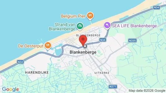 Apartments for rent i Blankenberge - kort over placeringen
