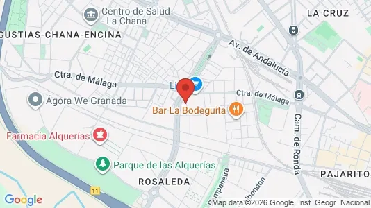 Apartments for rent i Granada - kort over placeringen