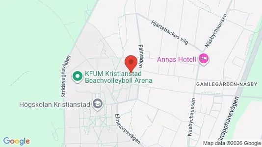 Rooms for rent i Kristianstad - kort over placeringen
