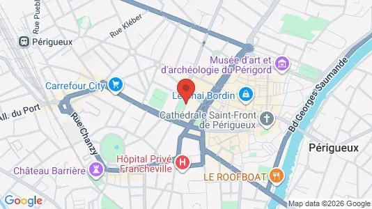 Apartments for rent i Périgueux - kort over placeringen