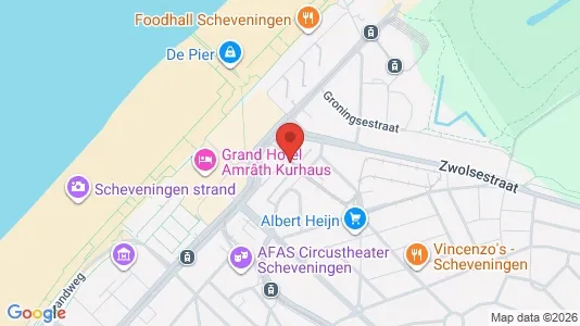 Apartments for rent i The Hague Scheveningen - kort over placeringen