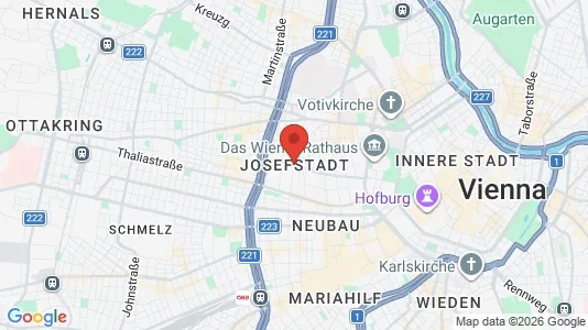 Apartments for rent i Vienna Josefstadt - kort over placeringen