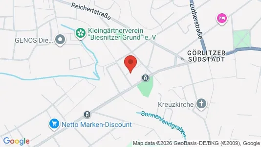Apartments for rent i Görlitz - kort over placeringen
