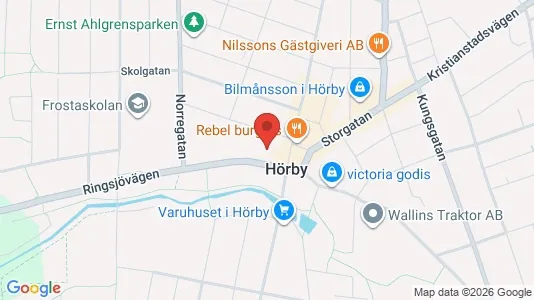 Apartments for rent i Hörby - kort over placeringen