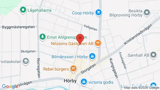 Apartments for rent i Hörby - kort over placeringen