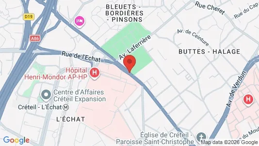 Apartments for rent i Créteil - kort over placeringen