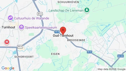 Houses for rent i Oud-Turnhout - kort over placeringen
