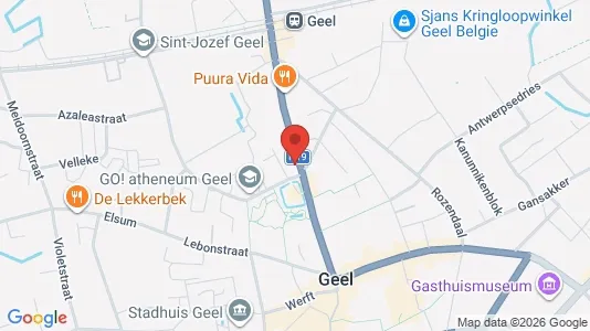Apartments for rent i Geel - kort over placeringen
