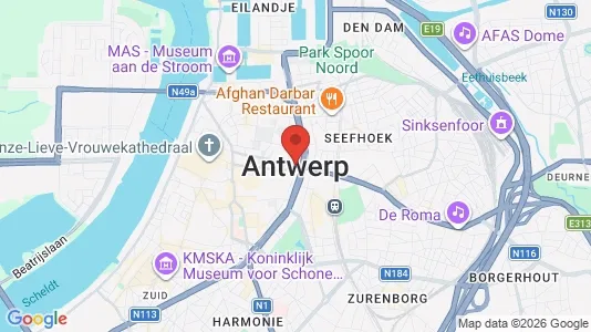 Houses for rent i Stad Antwerp - kort over placeringen