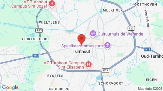 Houses for rent i Turnhout - kort over placeringen