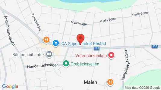 Apartments for rent i Båstad - kort over placeringen