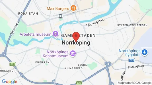 Houses for rent i Norrköping - kort over placeringen