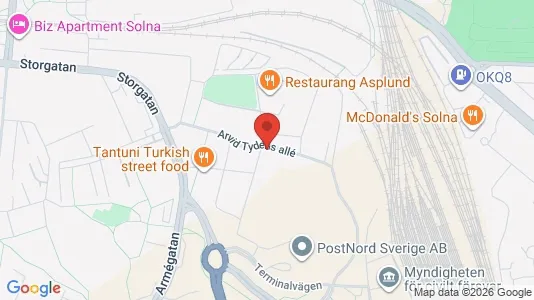Apartments for rent i Solna - kort over placeringen
