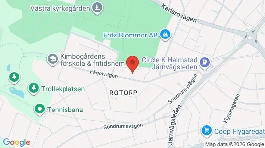 Apartments for rent i Halmstad - kort over placeringen