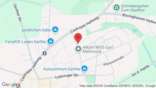 Apartments for rent i Bochum - kort over placeringen
