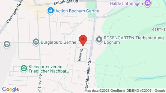 Apartments for rent i Bochum - kort over placeringen