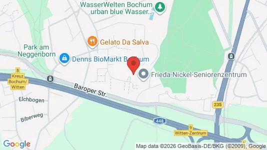 Apartments for rent i Bochum - kort over placeringen