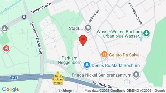 Apartments for rent i Bochum - kort over placeringen