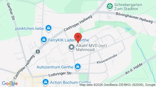 Apartments for rent i Bochum - kort over placeringen