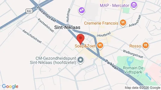 Apartments for rent i Sint-Niklaas - kort over placeringen