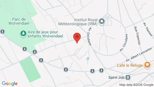 Apartments for rent i Brussels Ukkel - kort over placeringen