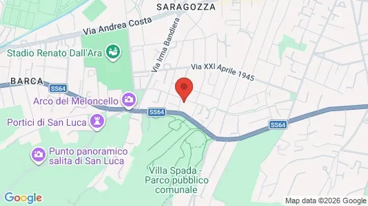 Rooms for rent i Bologna - kort over placeringen