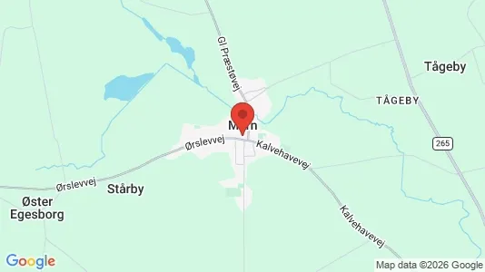 Houses for rent i Mern - kort over placeringen