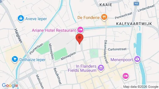 Apartments for rent i Ieper - kort over placeringen