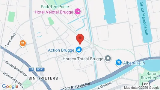 Apartments for rent i Brugge - kort over placeringen