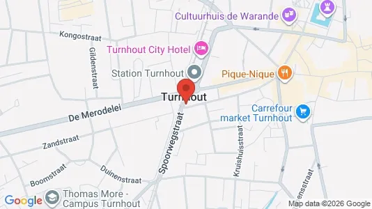 Apartments for rent i Turnhout - kort over placeringen