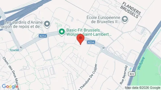 Apartments for rent i Brussels Sint-Lambrechts-Woluwe - kort over placeringen
