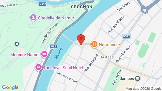 Apartments for rent i Namen - kort over placeringen