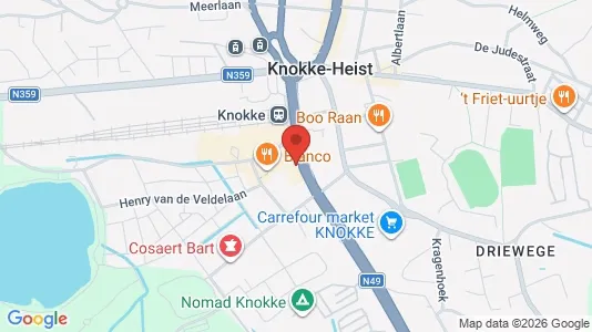 Apartments for rent i Knokke-Heist - kort over placeringen